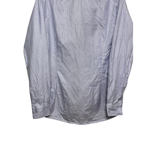 Jack Victor Mens Button-Up Shirt Purple Striped Long Sleeve Point Collar M New - Picture 6 of 9